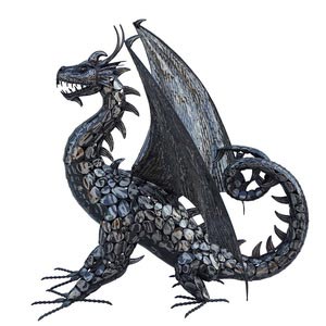 dragon metal art